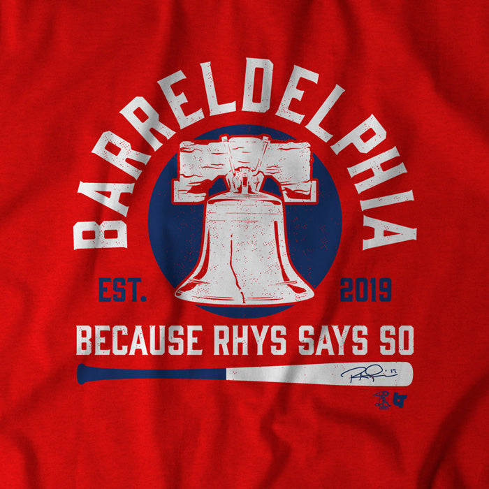 Rhys Hoskins MLB T-Shirt, MLB Shirts, Baseball Shirts, Tees