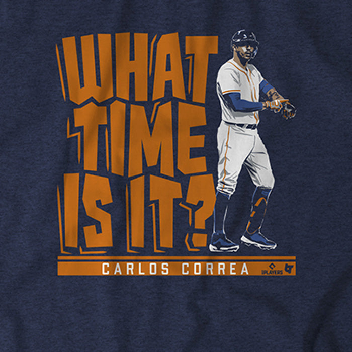 Carlos Correa What Time Is It? Shirt + Hoodie, HOU - MLBPA Licensed -  BreakingT