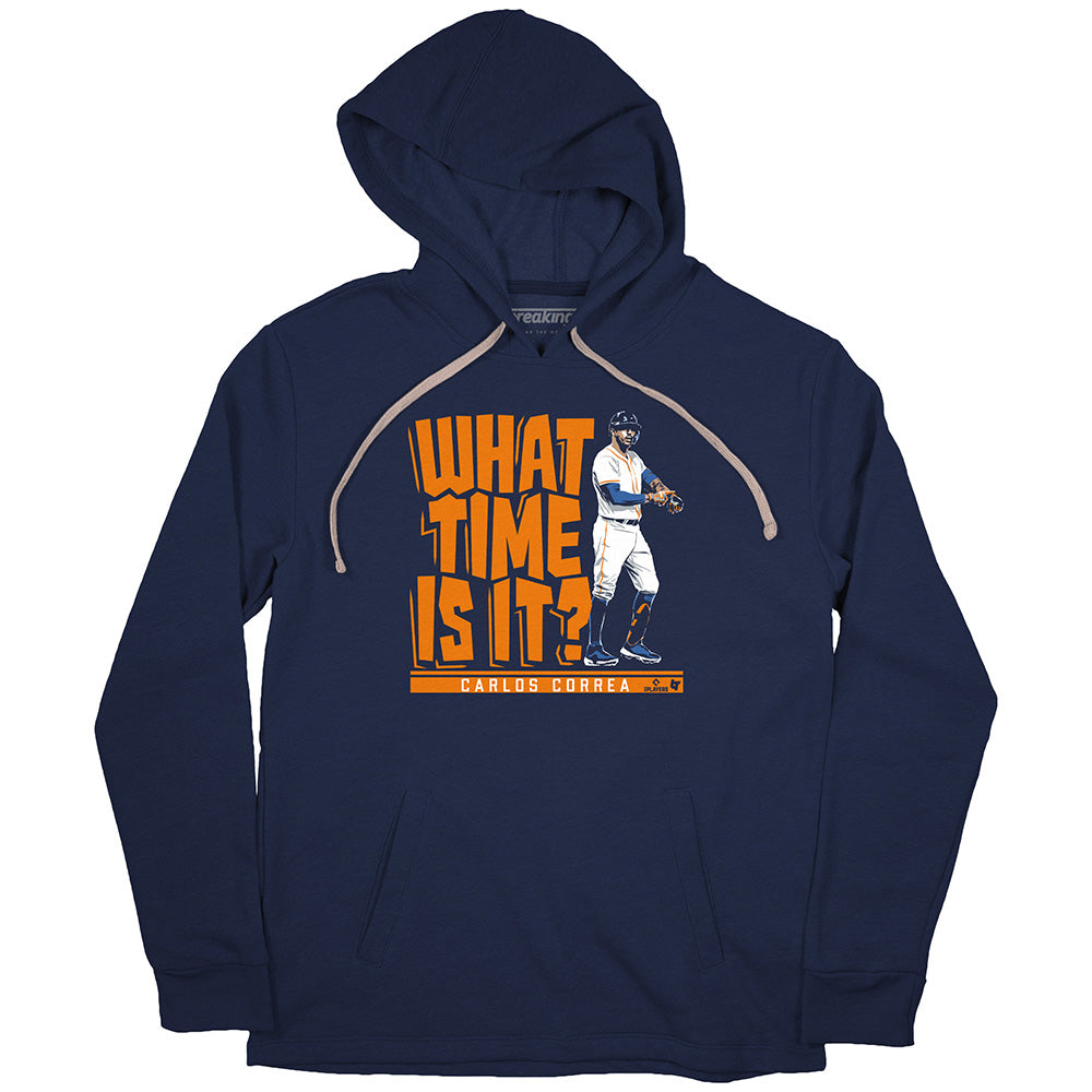 Carlos Correa What Time Is It? Shirt + Hoodie, HOU - MLBPA