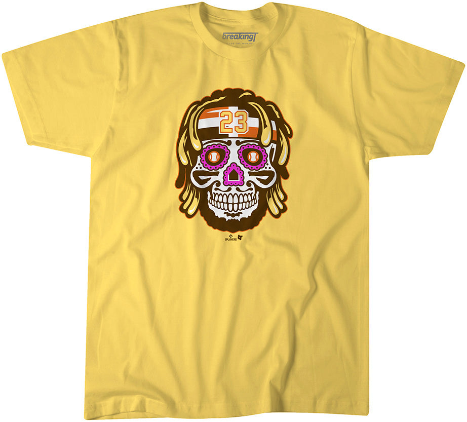 Jose Ramirez: Sugar Skull, Adult T-Shirt / Extra Large - MLB - Sports Fan Gear | breakingt