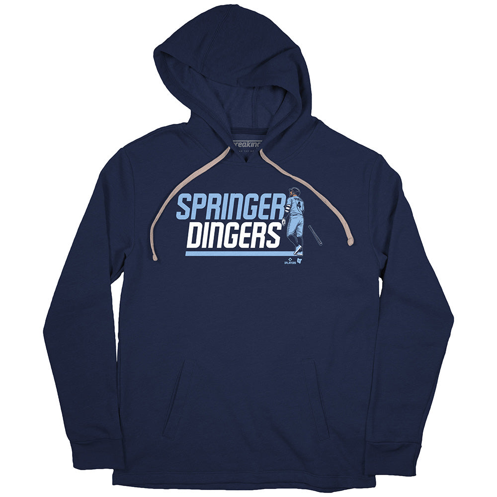 George Springer Dingers, Women's V-Neck T-Shirt / Small - MLB - Sports Fan Gear | breakingt