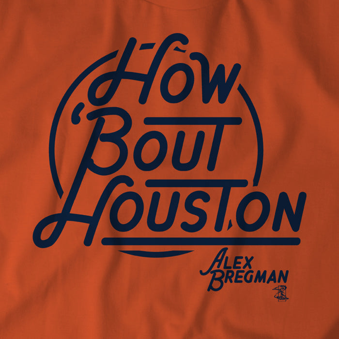 BreakingT Men's Houston Astros Orange 'We Want Houston' T-Shirt