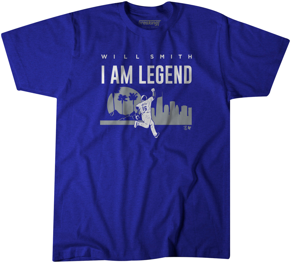 Will Smith Shirt - I Am Legend, Los Angeles, MLBPA - BreakingT