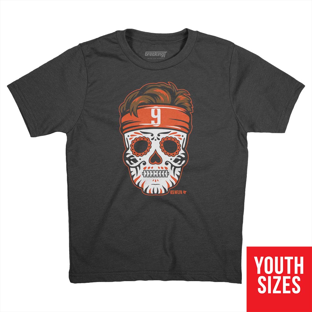 Joe Burrow Sugar Skull Shirt Hoodie Nflpa Licensed Breakingt