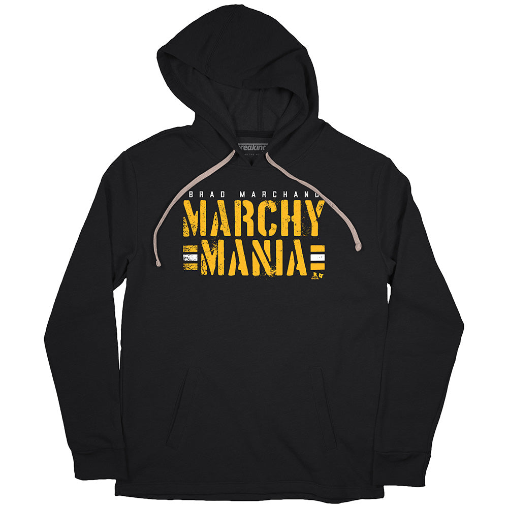 Brad Marchand Marchy Mania Shirt Hoodie NHLPA Licensed BreakingT
