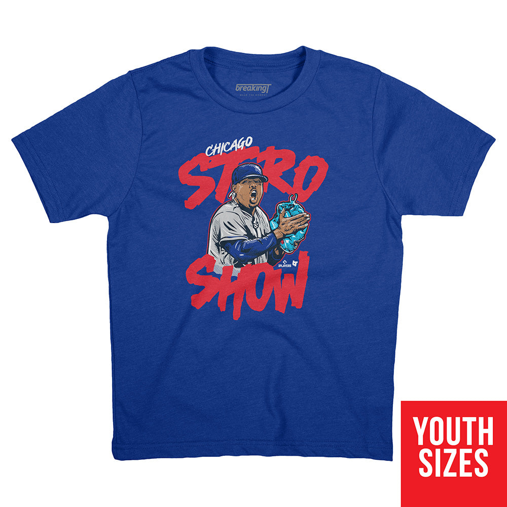 Marcus Stroman Chicago Cubs Youth Black Midnight Mascot T-Shirt 