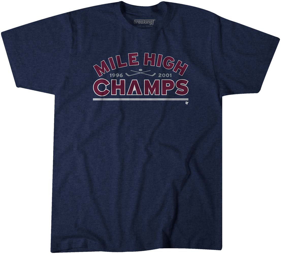 A new style just released on BreakingT for Avalanche fans - Mile High Hockey