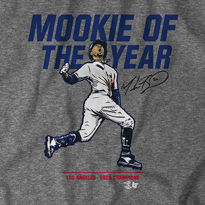 Mookie Betts Men's Premium T-Shirt - Tri Royal - Los Angeles | 500 Level Major League Baseball Players Association (MLBPA)