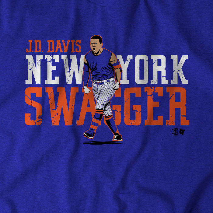J.D. Davis Shirt - New York Swagger, MLBPA Licensed - BreakingT