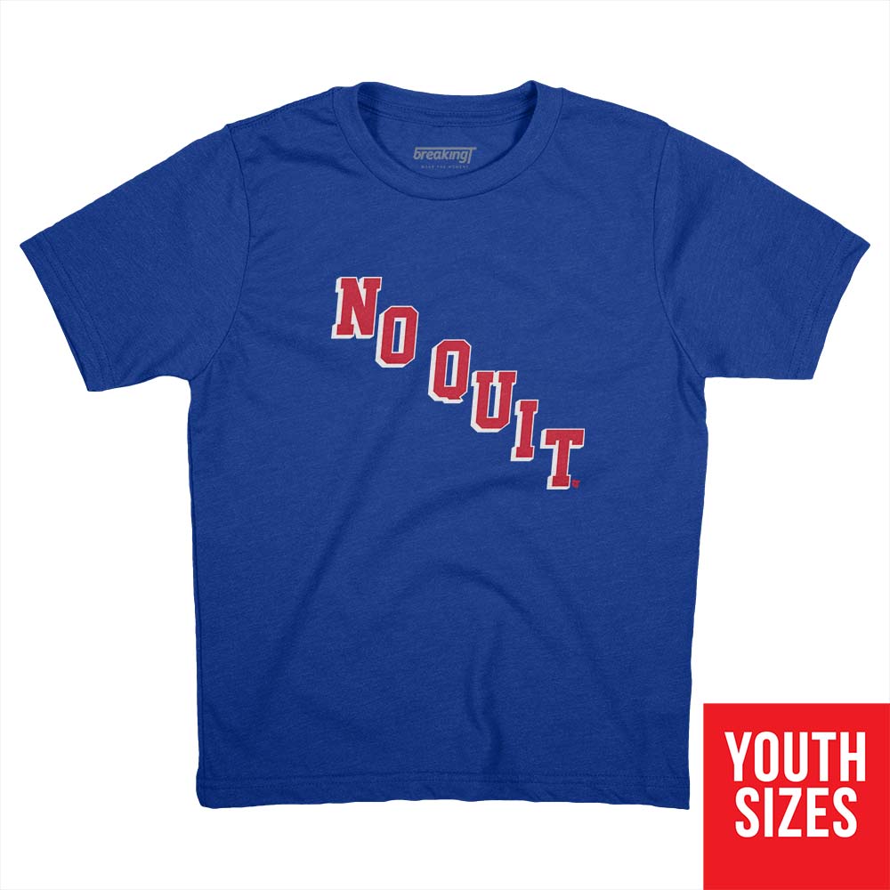 New York NY Rangers Playoffs Blueshirts - Round 3 / Game 5 T-Shirt No Quit  NY