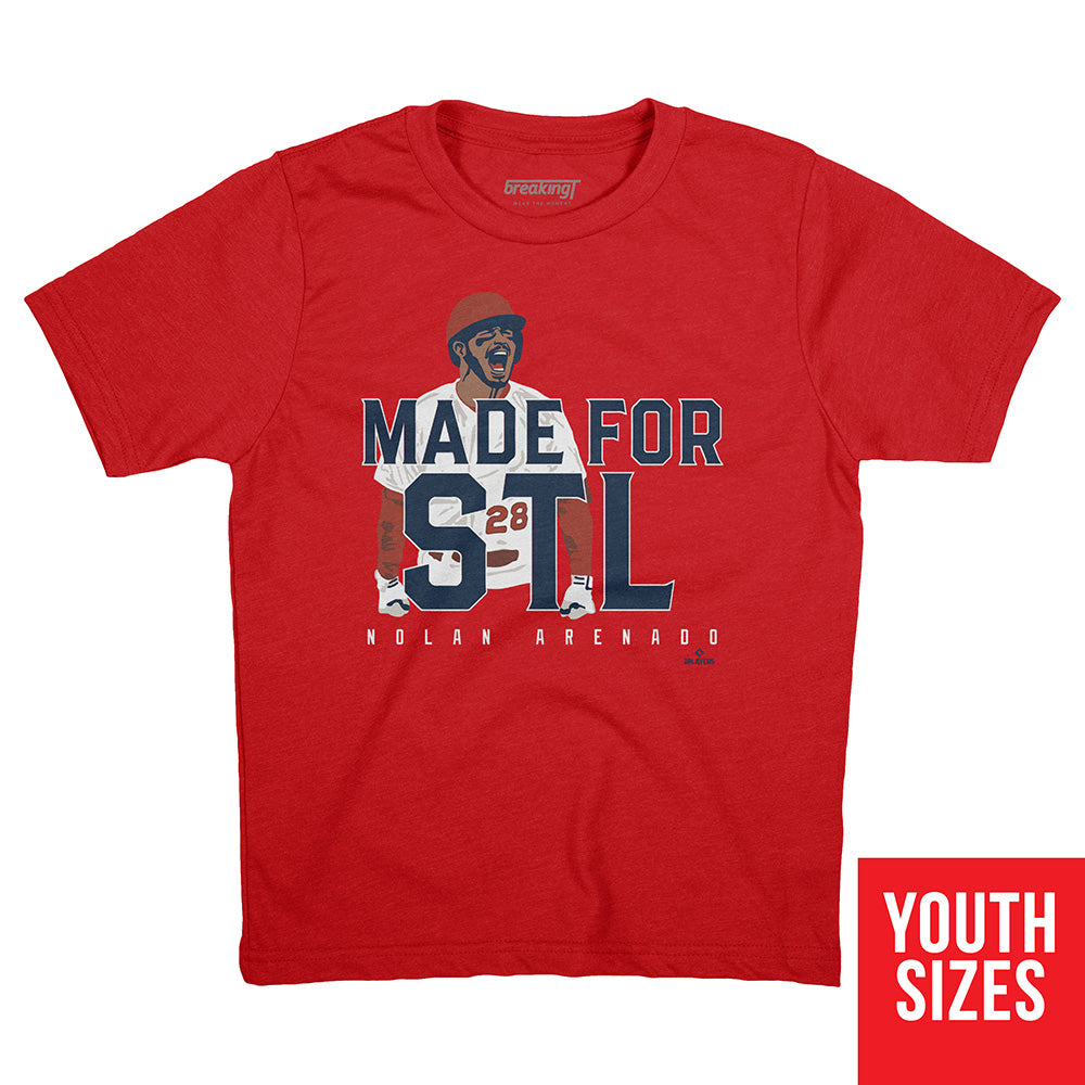 Nolan Arenado: Made for Stl, Youth T-Shirt / Medium - MLB - Sports Fan Gear | breakingt