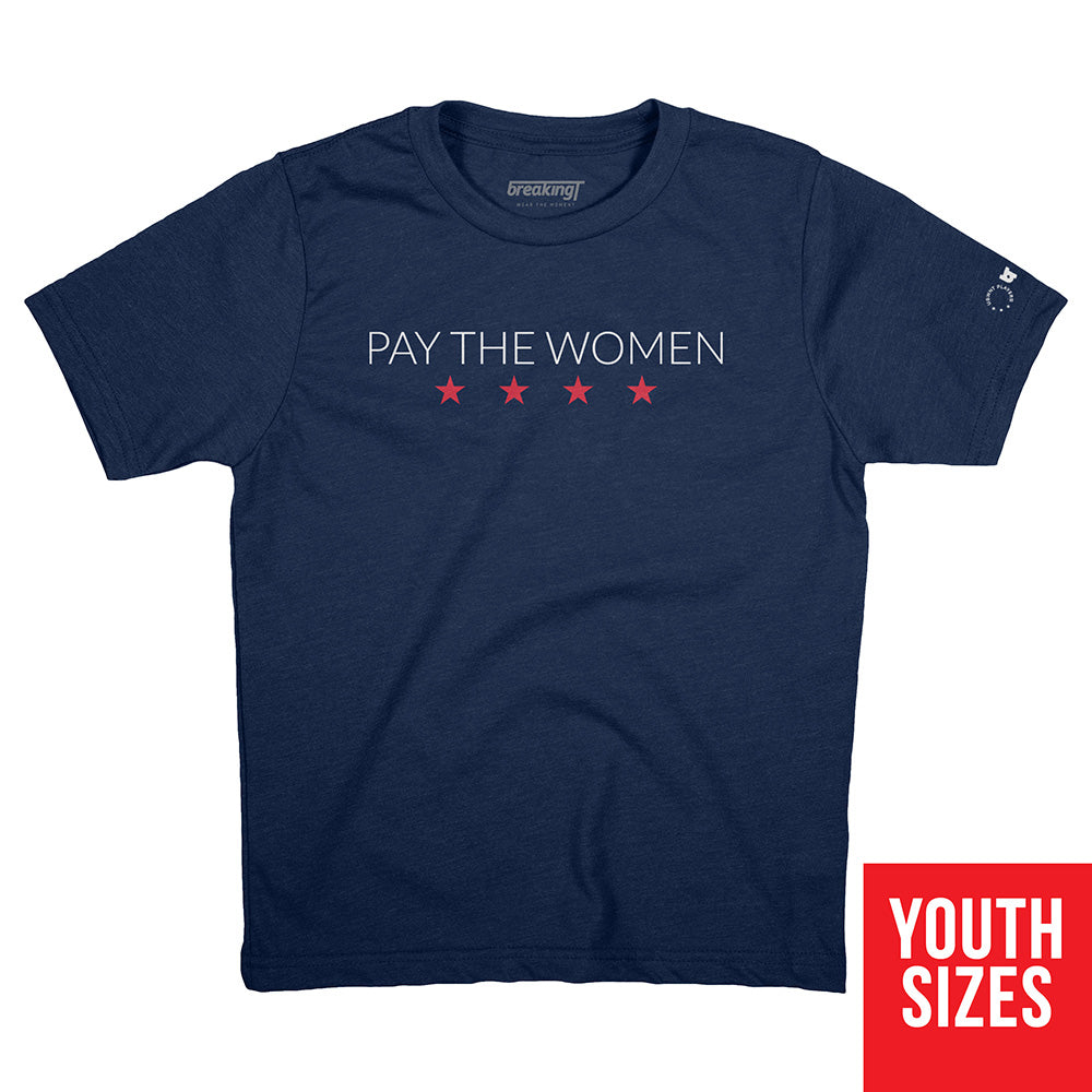 Youth sizes compared best sale to women's shirts