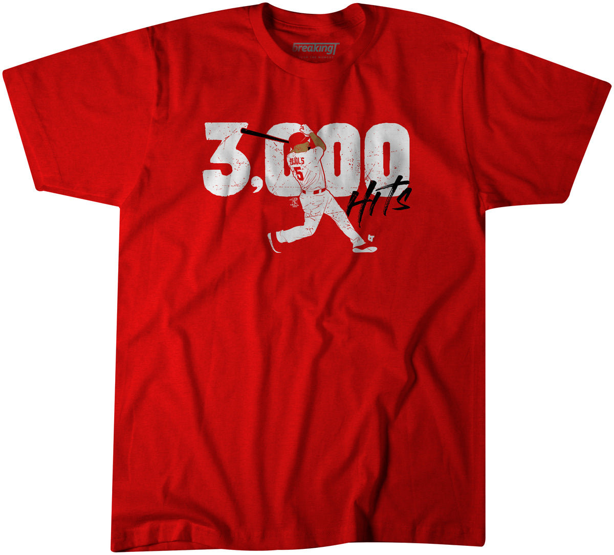 Albert Pujols: 700, Adult T-Shirt / Red / 3XL - MLB - Red - Sports Fan Gear | breakingt