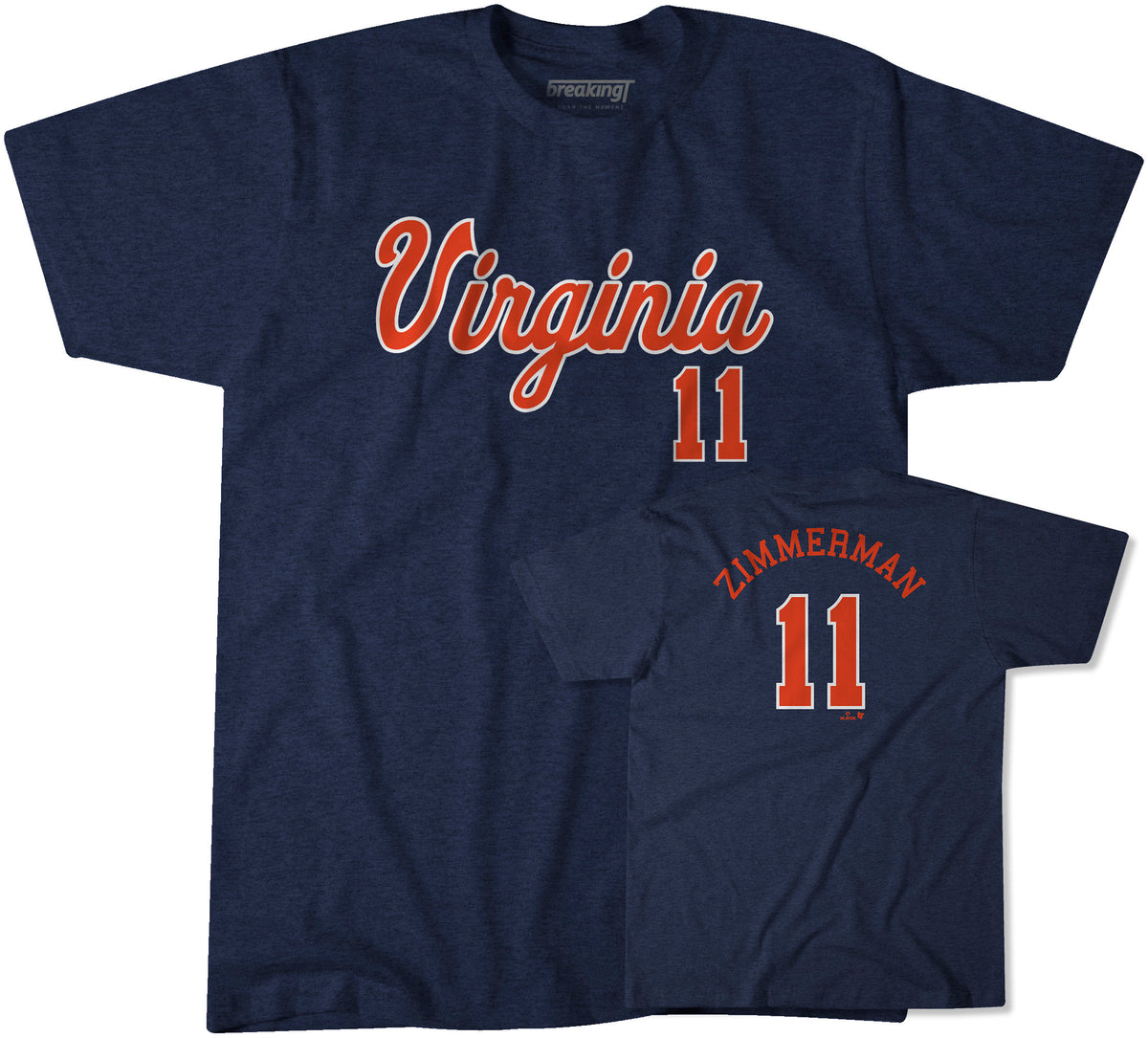 Ryan Zimmerman UVA Baseball Shirt - Officially Licensed - BreakingT