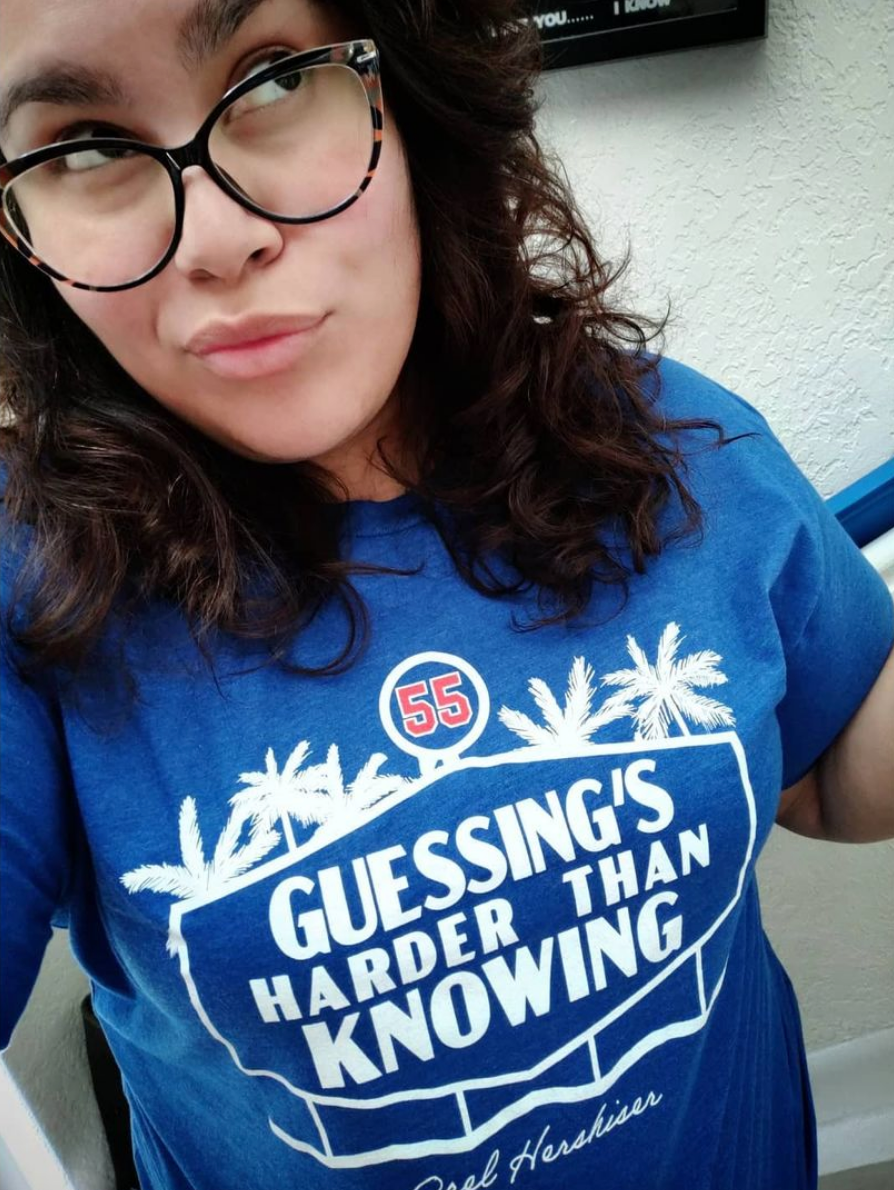 Guessing's harder than knowing orel hershiser shirt, hoodie, sweater, long  sleeve and tank top