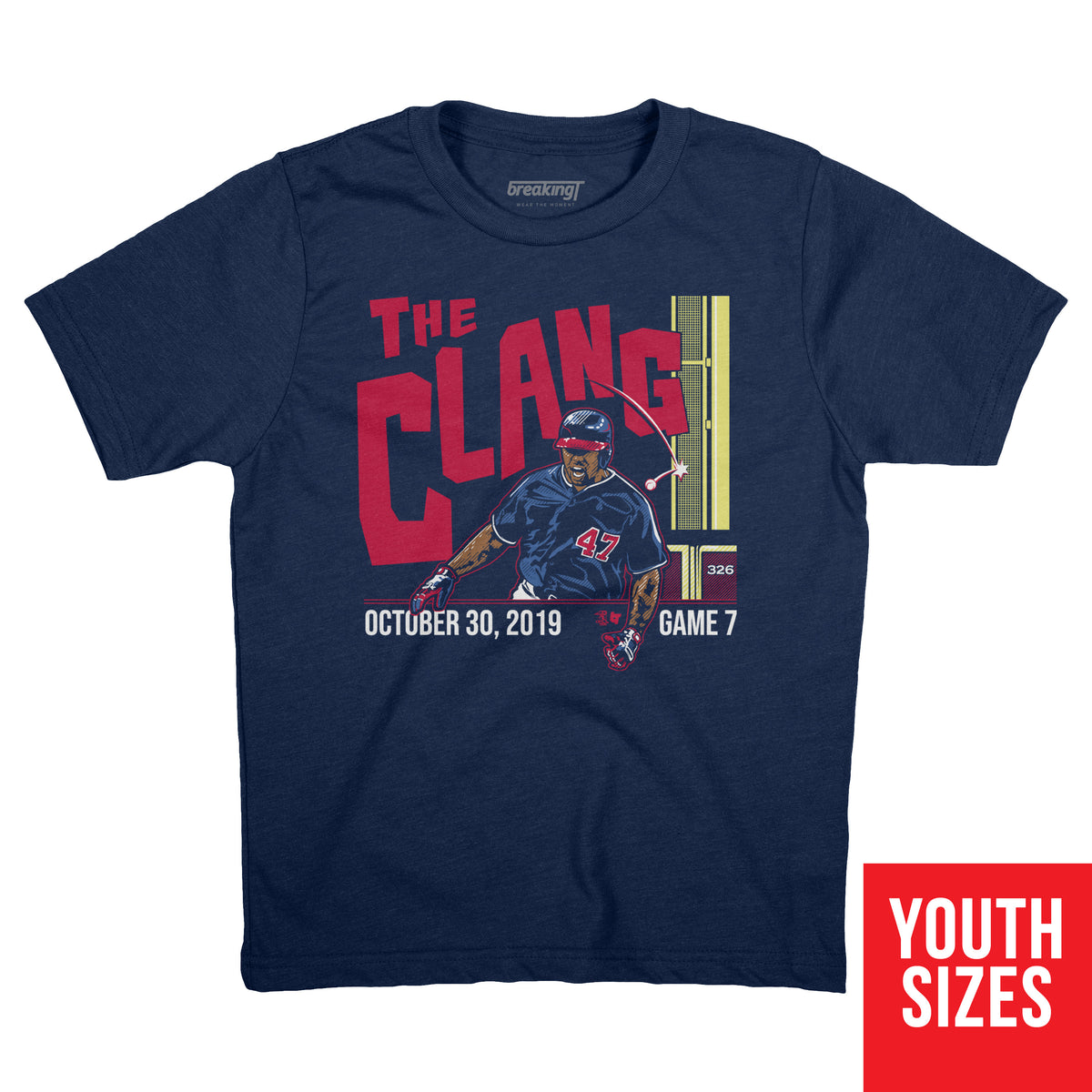 The Clang, Youth T-Shirt / Large - MLB - Blue - Sports Fan Gear | breakingt