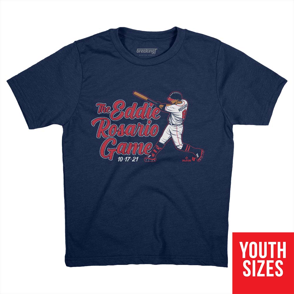 The Eddie Rosario Game, Youth T-Shirt / Large - MLB - Sports Fan Gear | breakingt