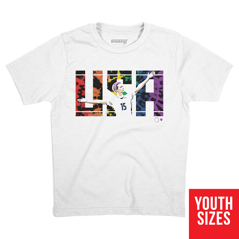 USA Rapinoe Pride 2021 Shirt Hoodie USWNTPA Licensed BreakingT