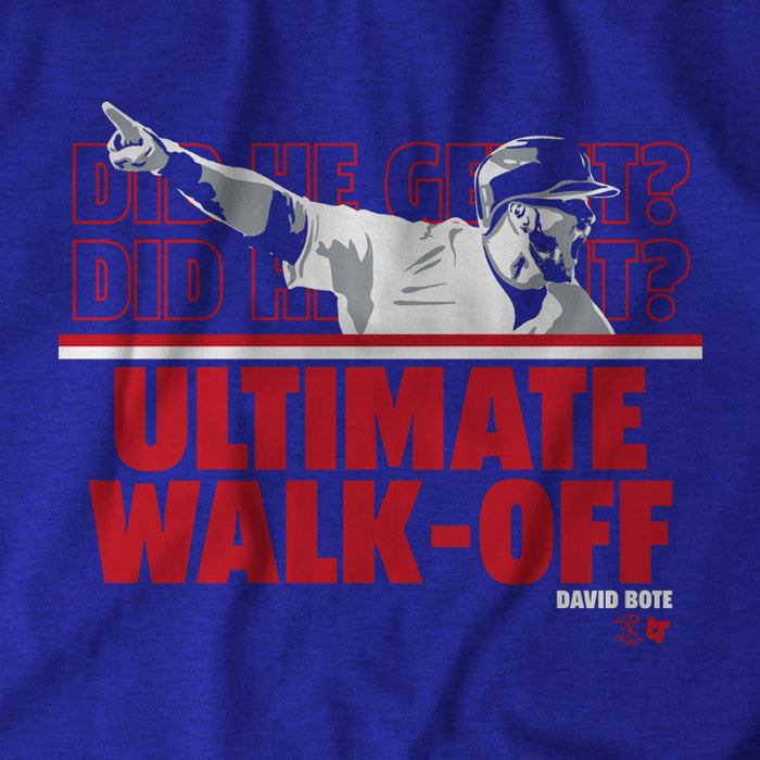 David Bote Shirt, The Ultimate Walk-Off - BreakingT