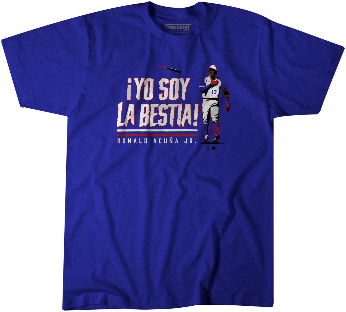 Acuña Yo Soy La Bestia Name+Number Shirt - MLBPA Licensed - BreakingT