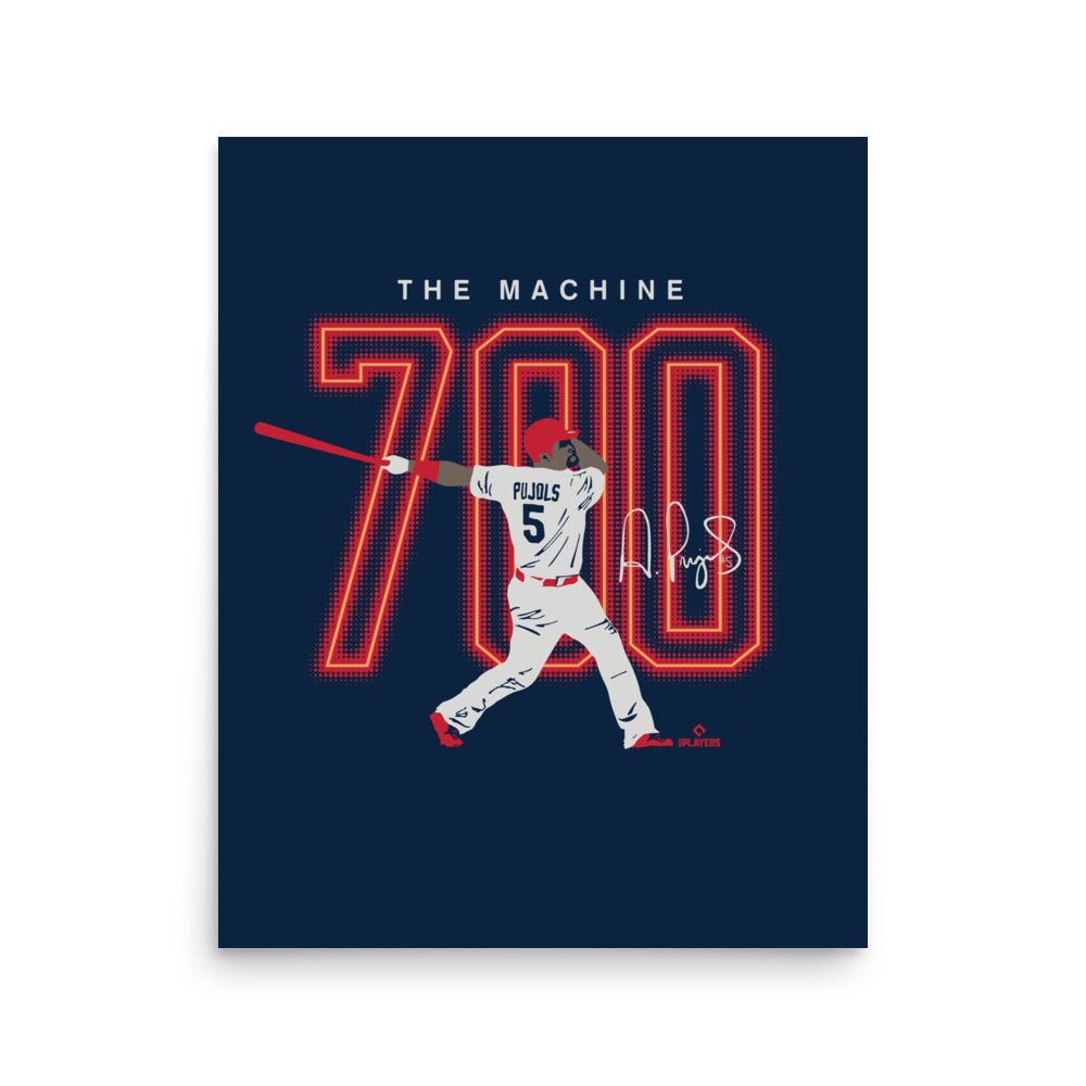 700 Club (Albert Pujols) St. Louis Cardinals - Officially Licensed MLB  Print - Limited Release /700