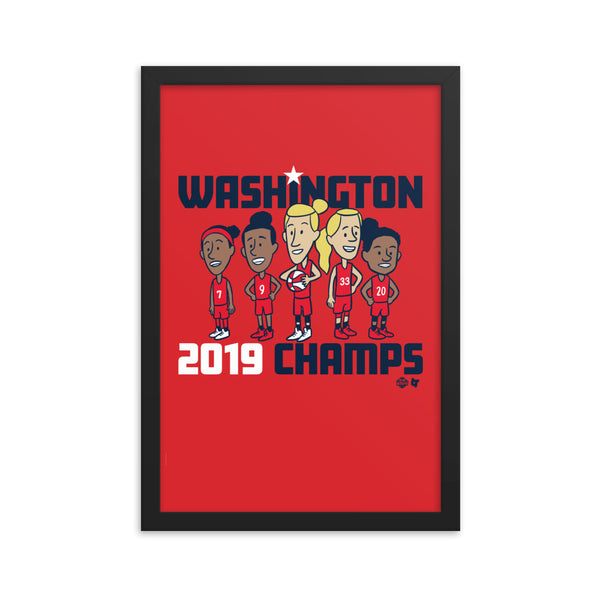 Washington 2019 Champs Framed Print