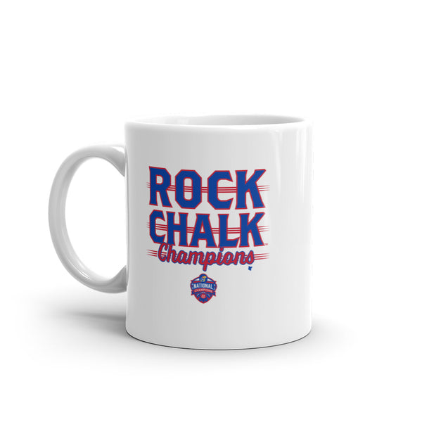 Kansas Basketball: Rock Chalk Champions Mug