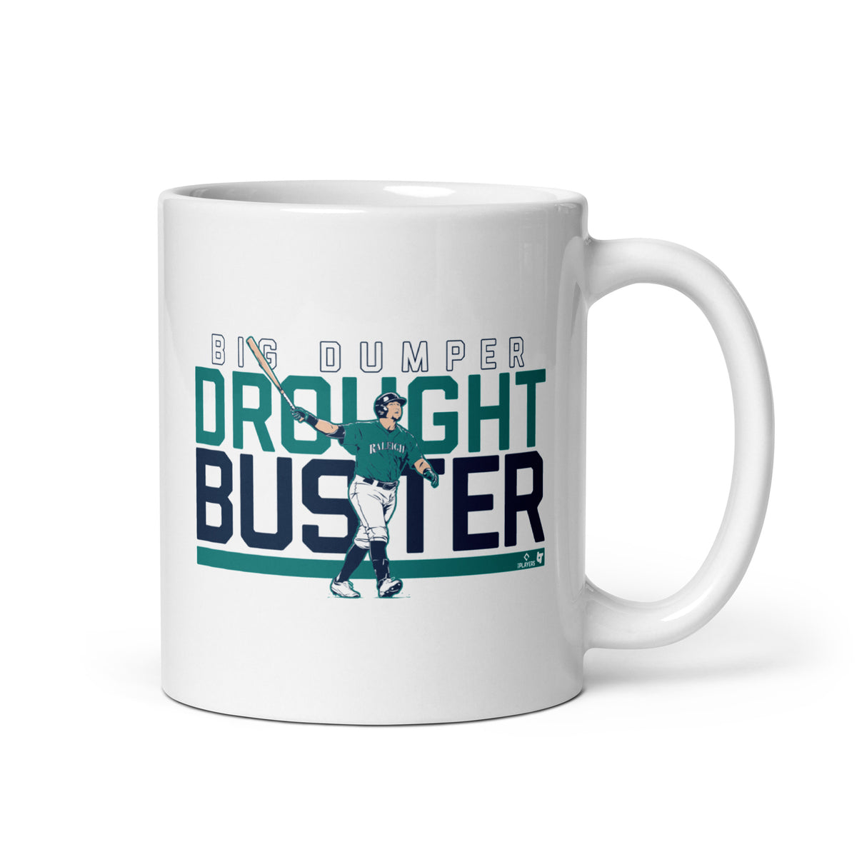 Cal Raleigh: Drought Buster, Adult T-Shirt / Large - MLB - Sports Fan Gear | breakingt