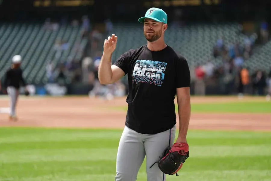 Professional baseball player wearing BreakingT apparel