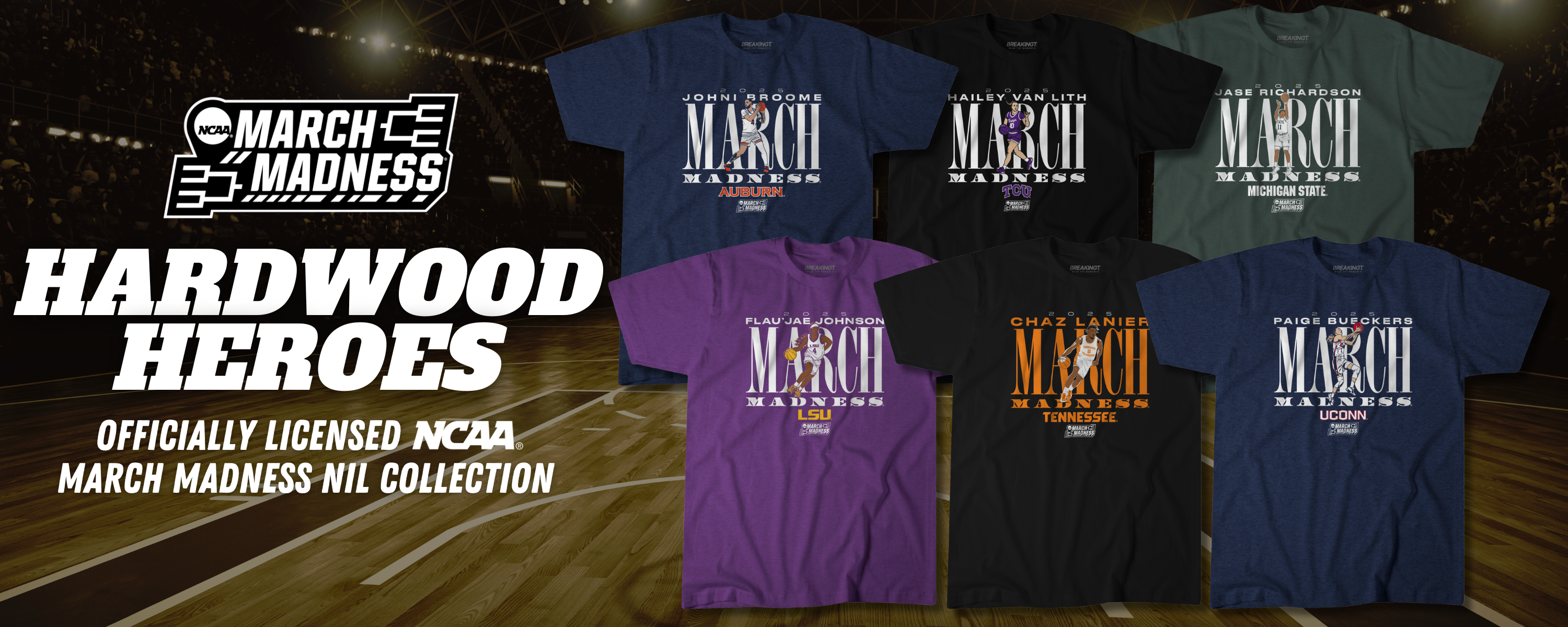 NCAA March Madness Licensed Gear