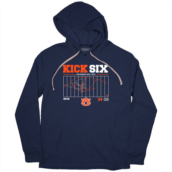 Auburn Football Kick Six Shirt+Hoodie -Officially Licensed- BreakingT