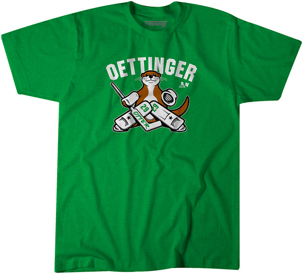 Jake Otter Breaking T Jake Oettinger Otter Dallas Stars T Shirt - Limotees