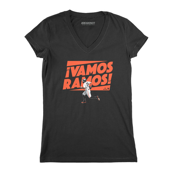 Heliot Ramos: Vamos Ramos Shirt, San Francisco - MLBPA Licensed - BreakingT