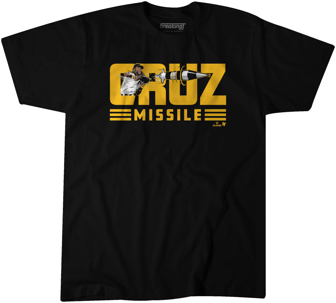 Oneil Cruz Missile, Adult T-Shirt / Small - MLB - Sports Fan Gear | breakingt