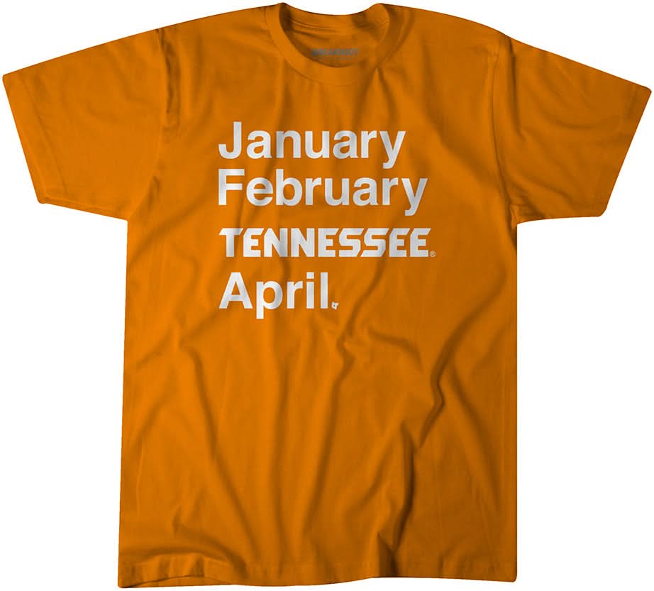 Tennessee Basketball: January February TENNESSEE April