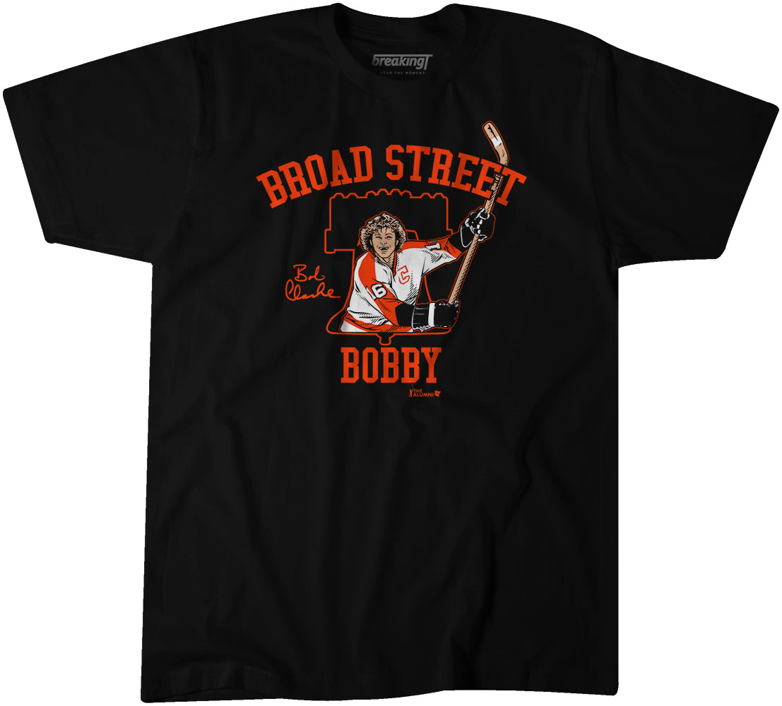 Bobby Clarke Broad Street Bobby T-shirt - Shibtee Clothing