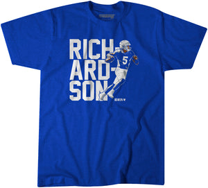 Anthony Richardson Action Pose T-Shirt  - NFLPA Licensed - BreakingT