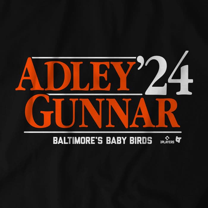 Adley Gunnar '24 Shirt + Hoodie, Baltimore - MLBPA Licensed -BreakingT