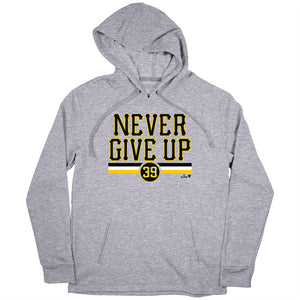 Drew Maggi: Never Give Up Shirt, Pittsburgh -MLBPA Licensed- BreakingT