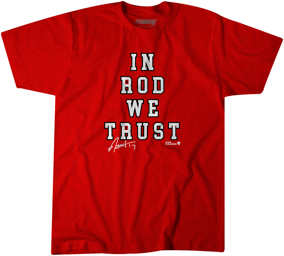 Rod Brind'Amour In Rod We Trust T-Shirt - Yesweli