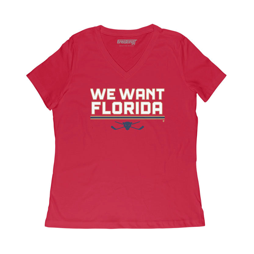We Want Florida Shirt + Hoodie - South Florida Hockey - BreakingT