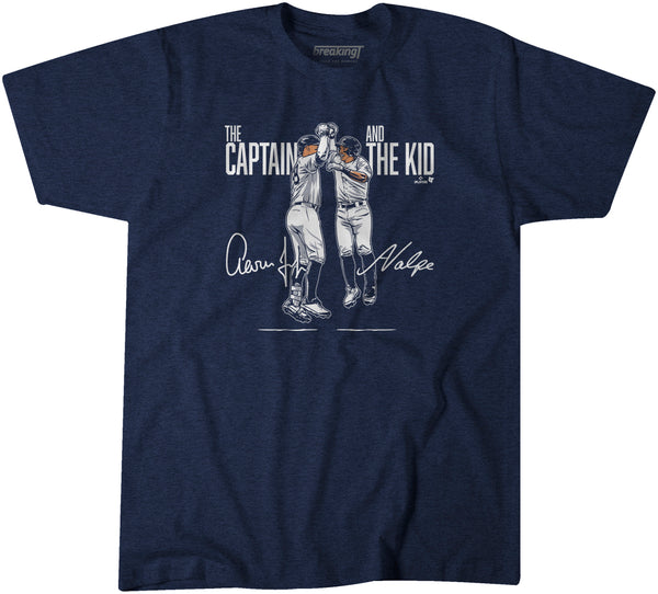 Aaron Judge & Anthony Volpe: The Captain & The Kid, Youth T-Shirt / Extra Large - MLB - Sports Fan Gear | breakingt
