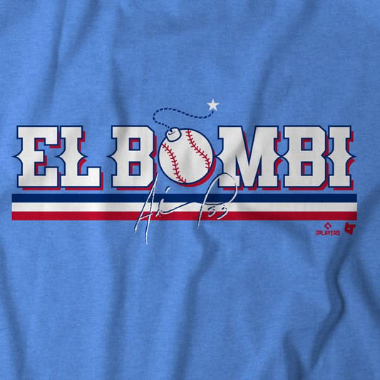 Adolis García: Bombi Bomb Shirt, Texas - MLBPA Licensed - BreakingT