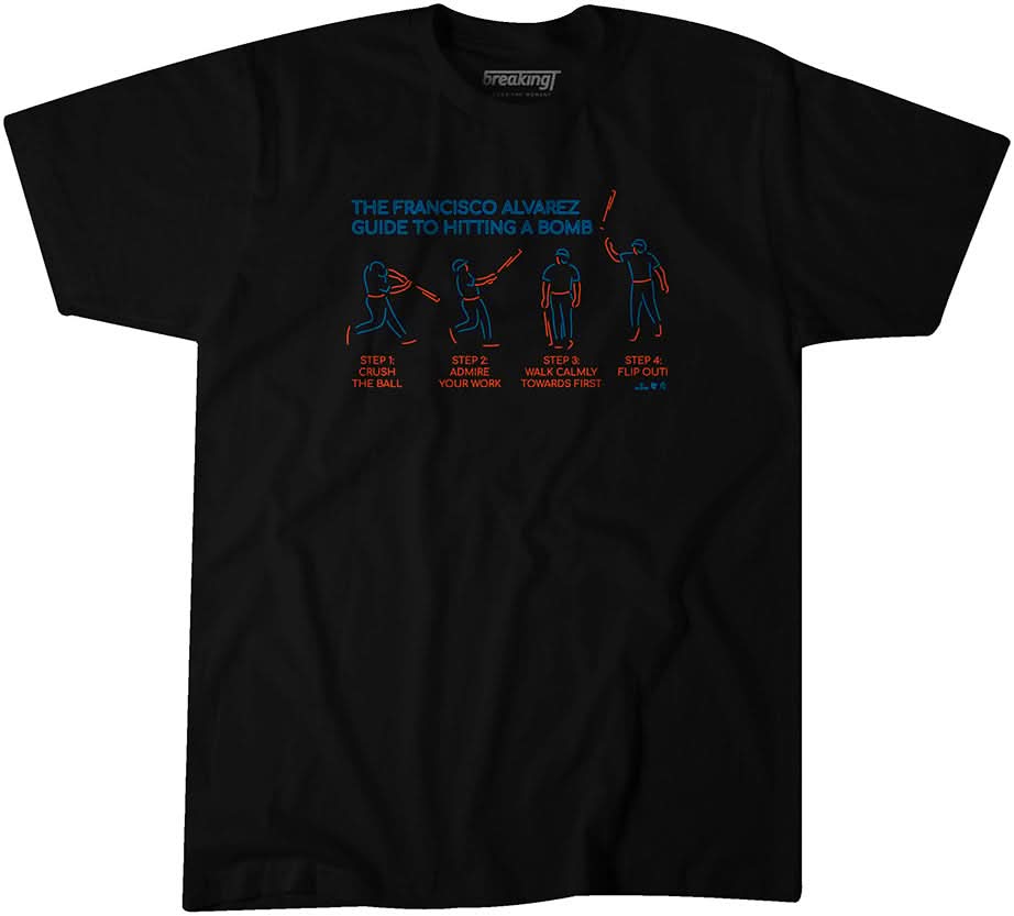 Francisco álvarez HR Guide Shirt - MLBPA - AthleteLogos + BreakingT