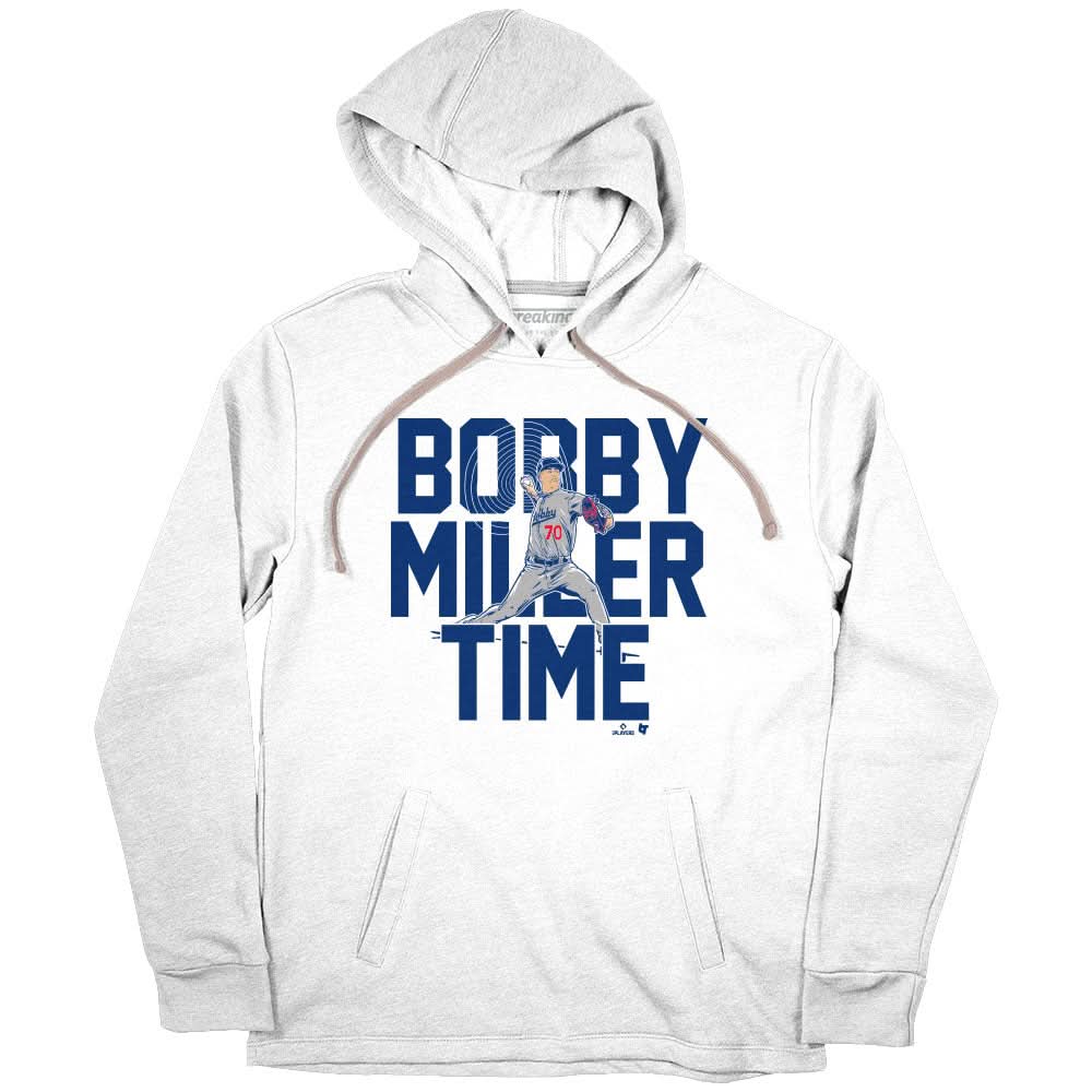 Bobby Miller Time Shirt, Los Angeles - MLBPA Licensed - BreakingT