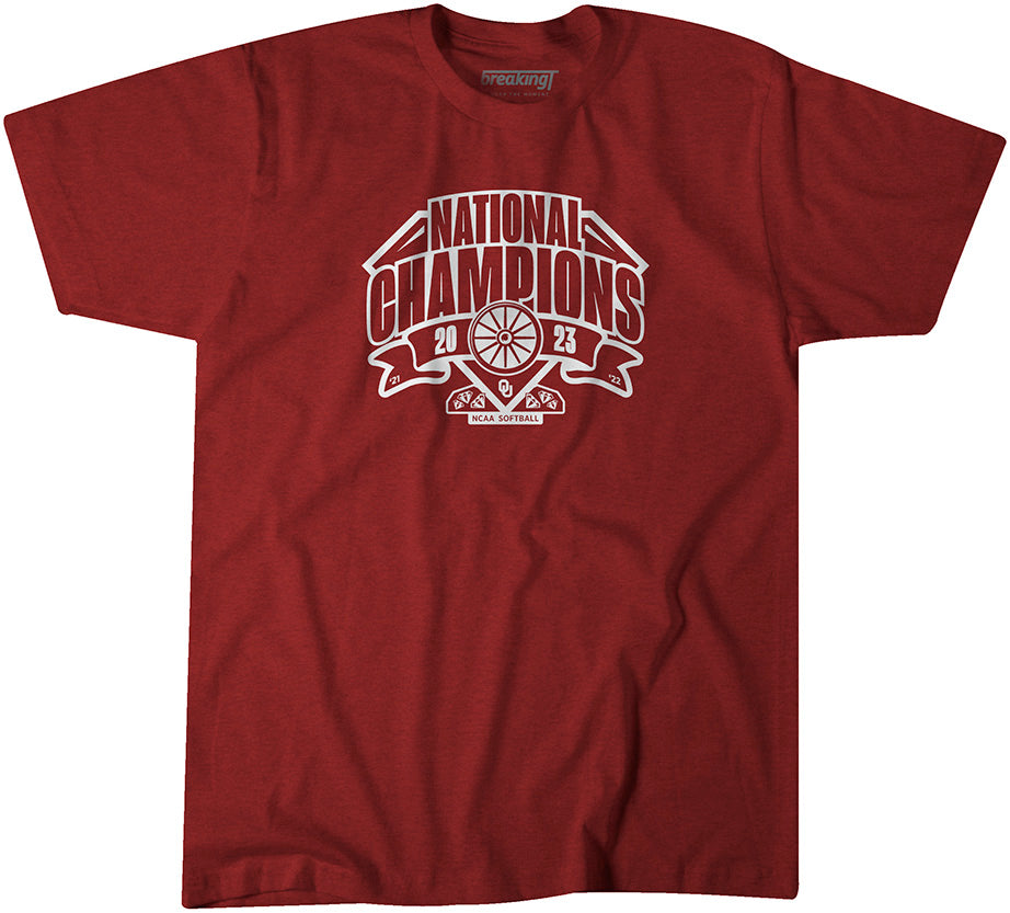 Oklahoma Softball 2023 National Champions Shirt - NCAA + OU -BreakingT