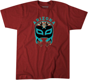 Lucha Mask Shirt + Hoodie - Arizona Baseball - BreakingT