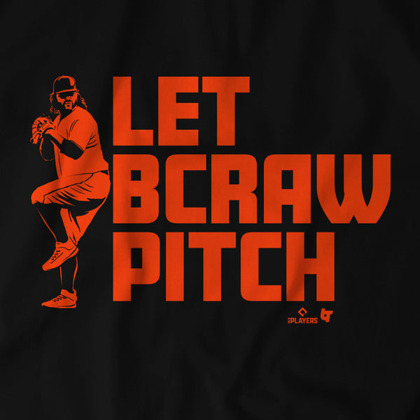 Brandon Crawford: Let BCraw Pitch, Adult T-Shirt / Medium - MLB - Sports Fan Gear | breakingt