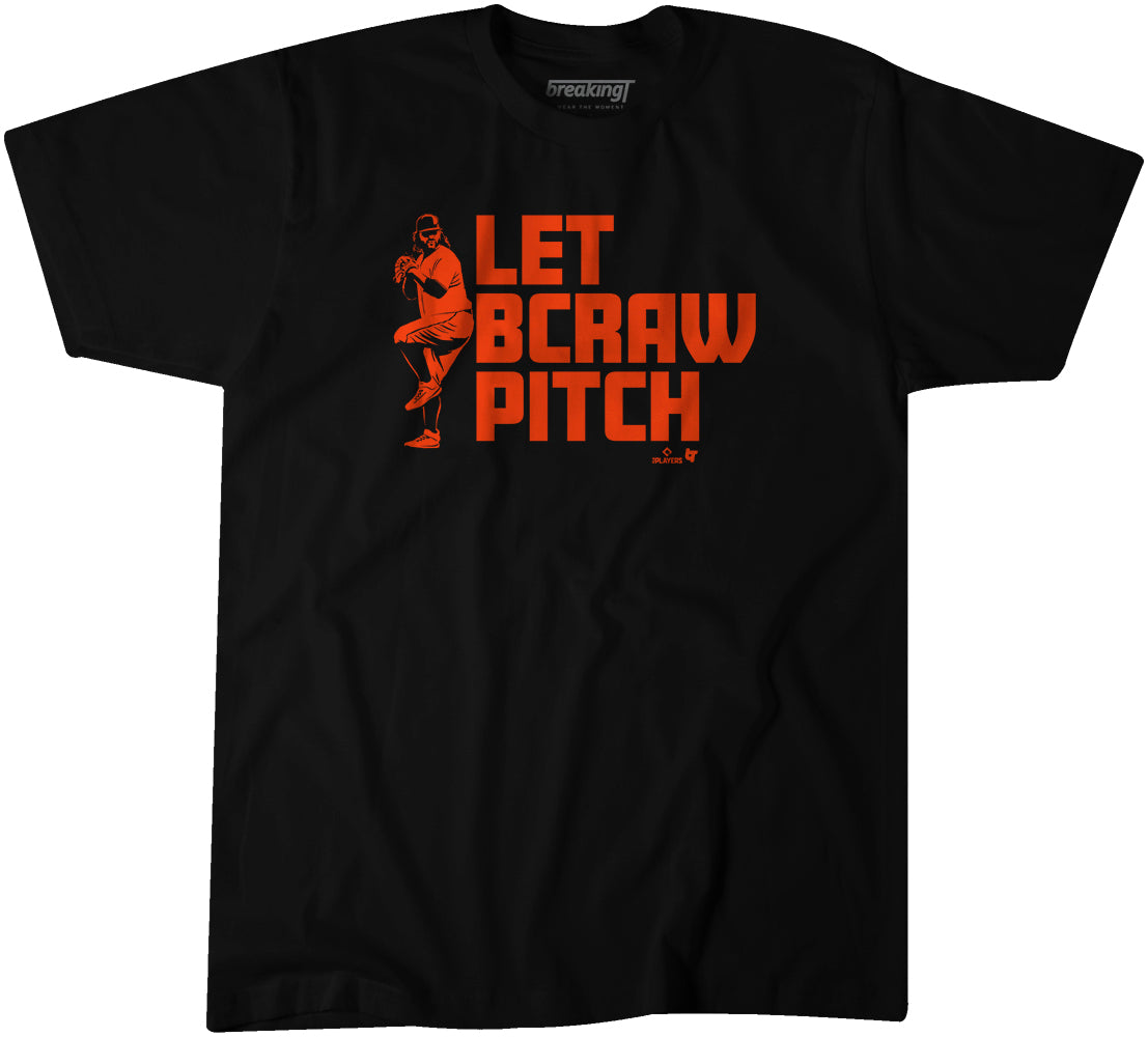 Brandon Crawford: Let BCraw Pitch, Adult T-Shirt / Medium - MLB - Sports Fan Gear | breakingt