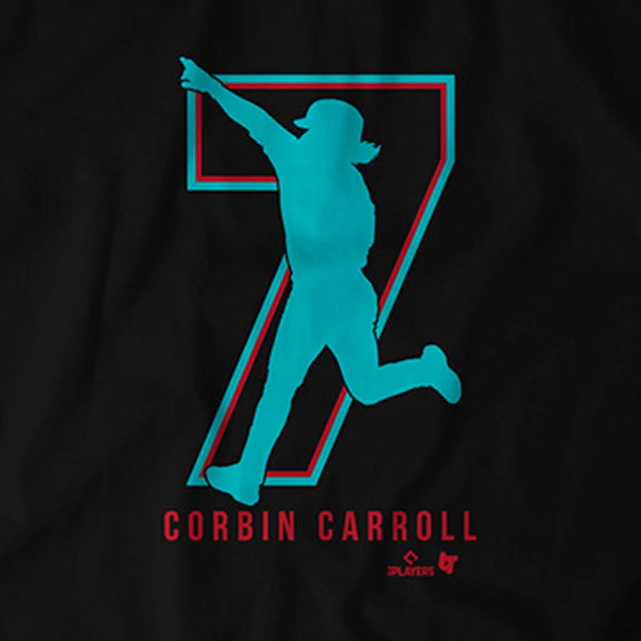 Corbin Carroll 7 Shirt, Arizona Baseball - MLBPA Licensed - BreakingT